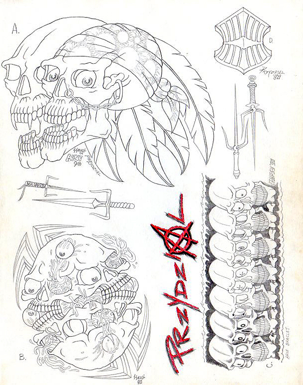Hyaena Gallery - Vintage Tattoo Flash